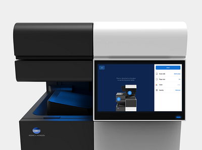 Konica Minolta MFP design interface printer ui ux