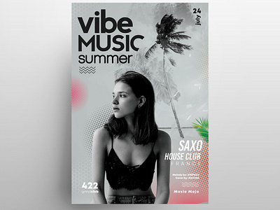 Vibe Summer Free PSD Flyer Template
