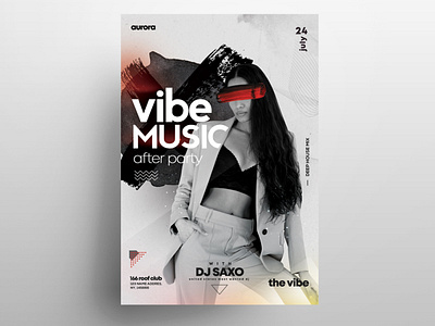 After Party Free PSD Flyer Template