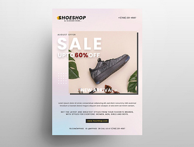 Sale Shoes Free PSD Flyer Template business flyer flyer flyer design free psd flyer freeflyer poster poster design print design sale flyer template