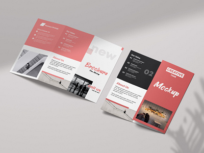 Free Tri-Fold Brochure Mockup vol2