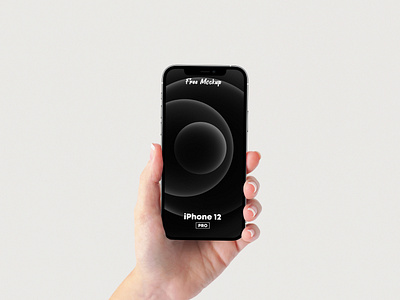 iPhone 12 Pro in Hand Free Mockup