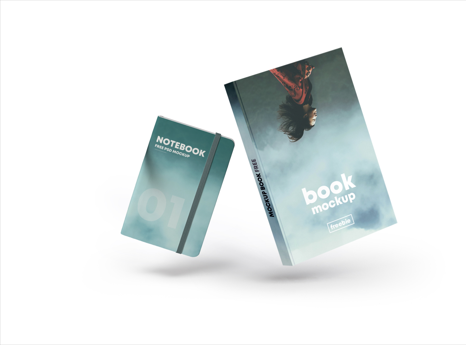 Download Floating Book Cover Notebook Free Mockup By Pixelsdesign Net On Dribbble