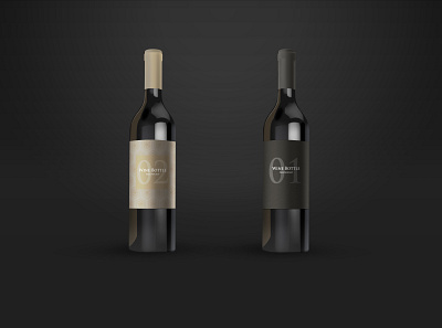 2 Wine Bottles Free Mockup bottle bottle mockup fre mockups mockup mockup design psd wine bottle mockup wine bottles