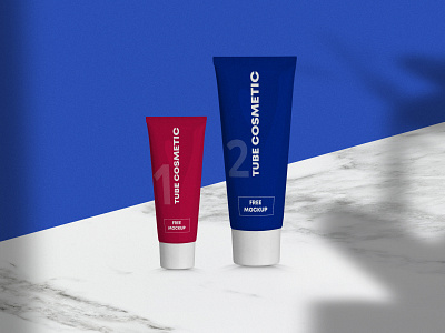 Free Tube Cosmetic Mockup PSD