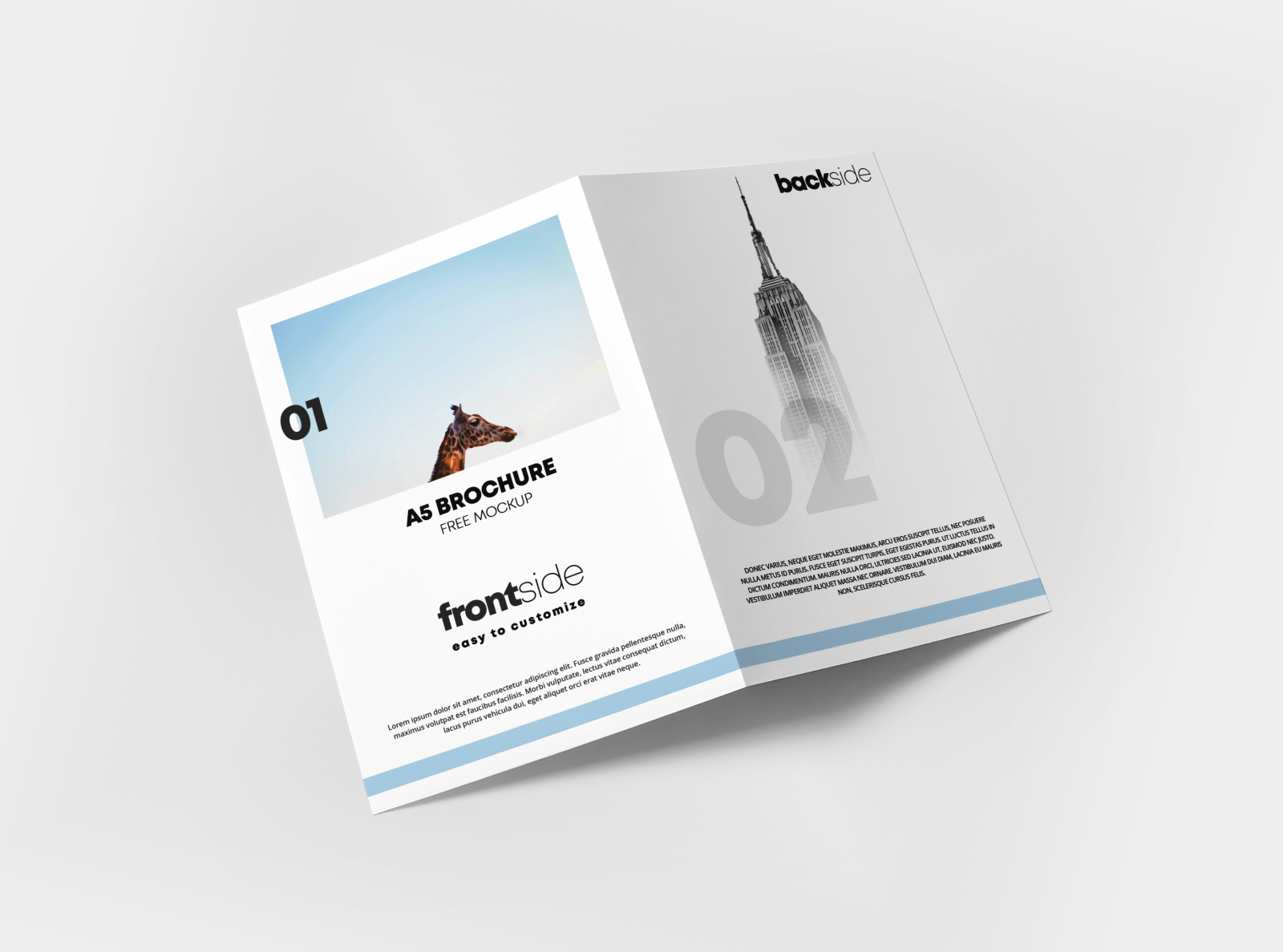 Download Free A5 Bi-Fold Brochure Cover Mockup by Pixelsdesign.net ...
