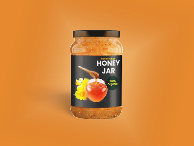 Honey Jar / Jam Brand Free Mockup