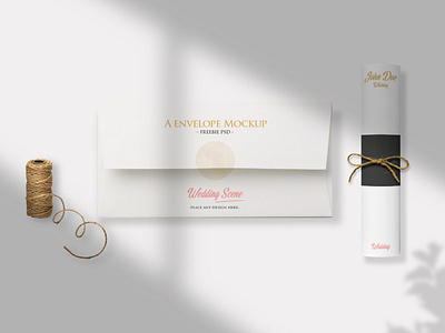 Free Invitation Scene Mockup