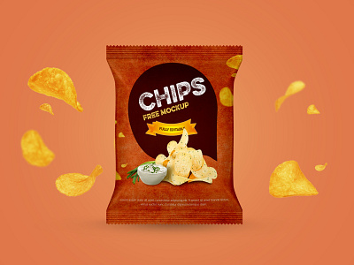 Chips Packet Free Mockup (PSD) bag chips chips packaging mockup free mockup freebie mockup psd