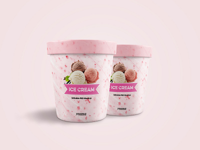 Ice Cream Jar Free Mockup free mockup freebie ice cream jar mockup mockup design mockups psd