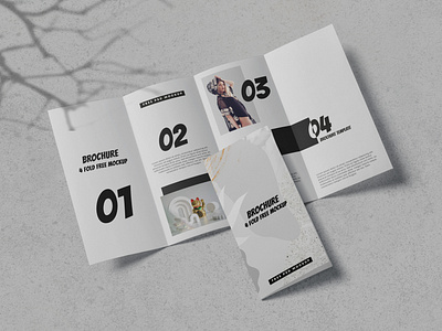 4-Fold Brochure Free Mockup