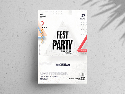 Festival Party Free PSD Flyer Template