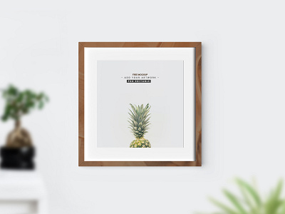 Square Poster Frame Free Mockup