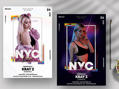 NYC Vibe Party PSD Flyer Templates