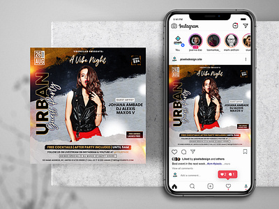 Artist Event Party Instagram PSD Templates