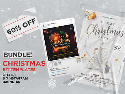 2021 Christmas Kit PSD Templates (Bundle)