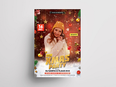Early Christmas Party Flyer Template (PSD)