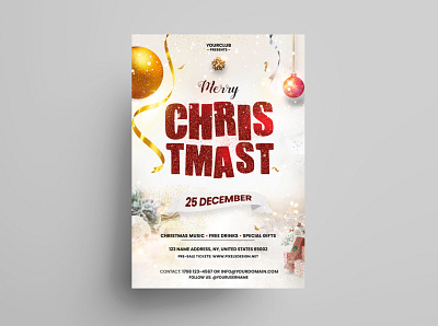 The Christmas Party Flyer Invitation Template christmas christmas flyer christmas invitation merry christmas merry christmas flyer xmas