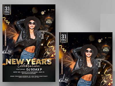 2023 New Years Flyer Template 2023 2023 new year design flyer new years eve psd