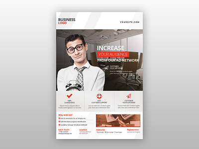 Business & Corporate Free PSD Flyer Template