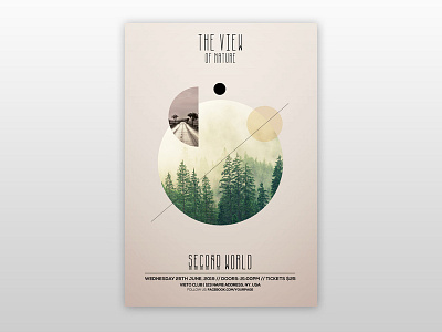 The View - Free Minimal PSD Flyer Template club flyers flyer flyer design free free flyer free psd flyer freebie psd minimal minimal flyer template nature poster poster design