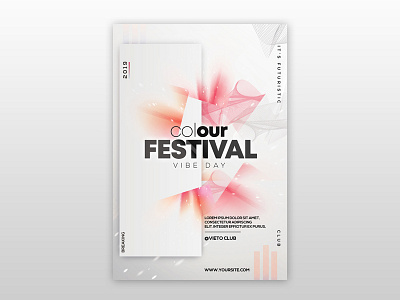 Color Festival Free PSD Flyer Template festival psd flyer flyer flyer design free flyer free psd flyer freebie psd poster poster design