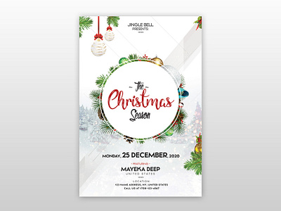 Christmas Flyers Designs Themes Templates And Downloadable Graphic Elements On Dribbble