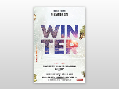 Winter Season – Free PSD Flyer Template