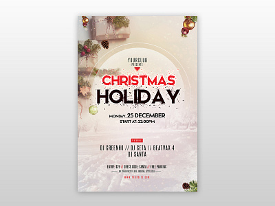 Merry Christmas Free PSD Flyer Template