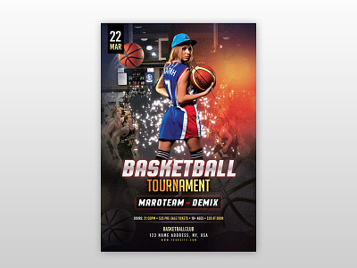 free printable basketball flyers