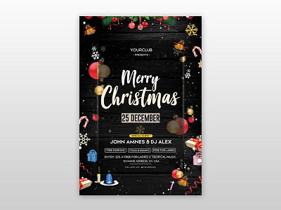 Christmas Event Free PSD Flyer Template