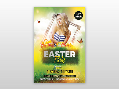 Spring Easter Event PSD Free Flyer Template easter easter flyer event flyer flyer flyer design poster poster design psd flyer psd freebie spring spring flyer template