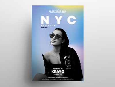 NYC Fashion Free PSD Flyer Template design templates fashion flyer flyer flyer design free psd freebie psd poster poster design psd flyer template