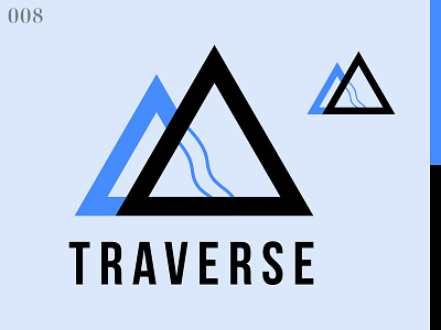 Traverse Ski Mountain Logo branding clean dailylogo dailylogochallenge design flat icon identity illustrator logo minimal vector