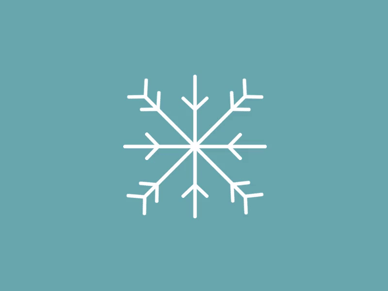Do you wanna build a snowflake? animation blue christmas december flat geometric holiday line art snow snowflake symbol winter