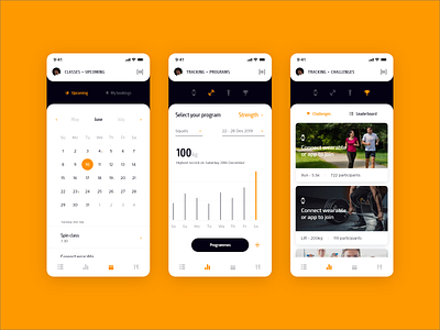 Fitness trainer app fit fitness fitness app mobile mobile design mobile ui sport ui ui ux
