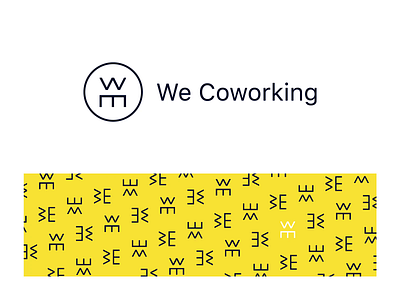We Coworking Logo branding coworking design figma illustration logo minimal sketch ui web