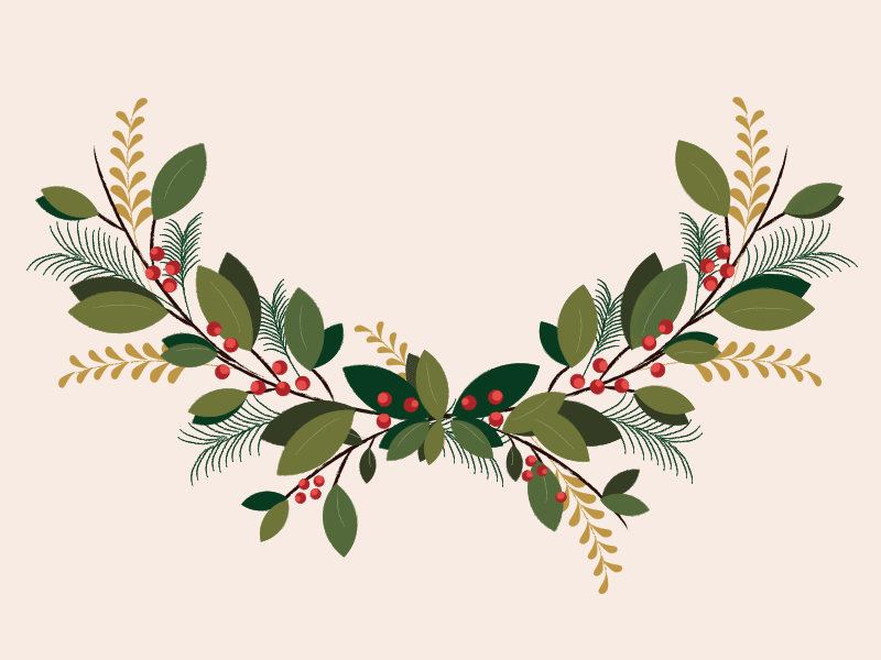 Christmas wreath christmas christmas card christmas tree december decor gold green holiday holly illustration leaves merry red texture wreath xmas