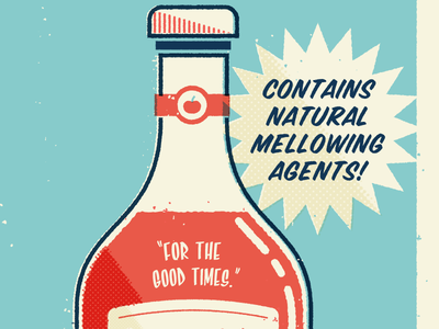 Catchup Advisory Board ad bottle illustration ketchup vintage