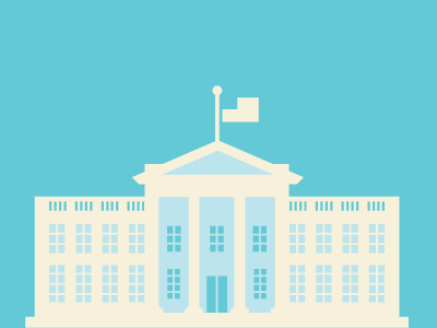 Off-white House building government icon illustration infographic merica president usa white house