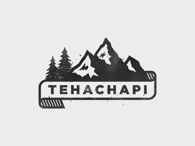 Tehachapi Again banner branding logo mountains trees