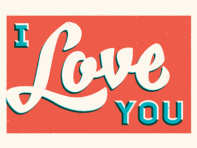 Love lettering love only as a friend script texture typography valentine