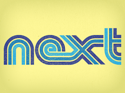 Next Shot logo type typography
