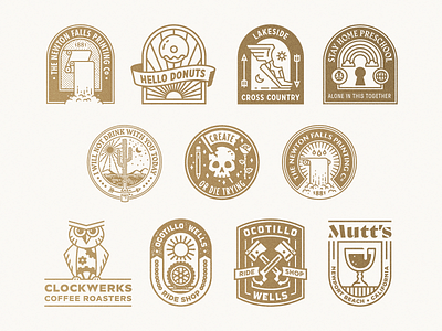 Badges badge crest lock up logo