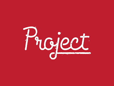 Project script lettering logo monoline script typography