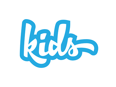 kids custom lettering logo script