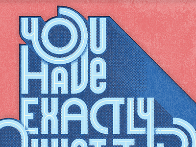 Note to self halftone lettering quote texture type typography