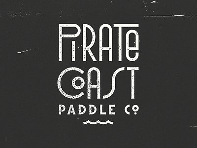 Pirate Coast lettering texture type typography