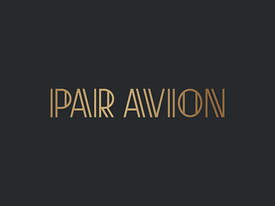 Par Avion air mail logotype type typography wordmark