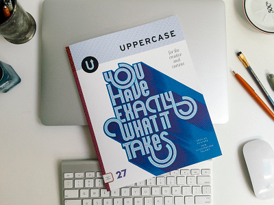 Uppercase Cover cover lettering magazine typography